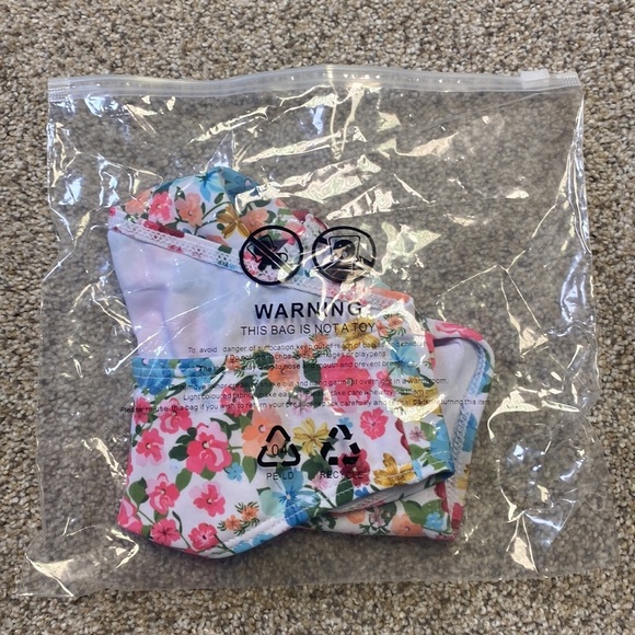 NWOT - Women’s Cute Floral Print Tie Side Stretchy Bikini Bottom (Floral Print) - Picture 2 of 11